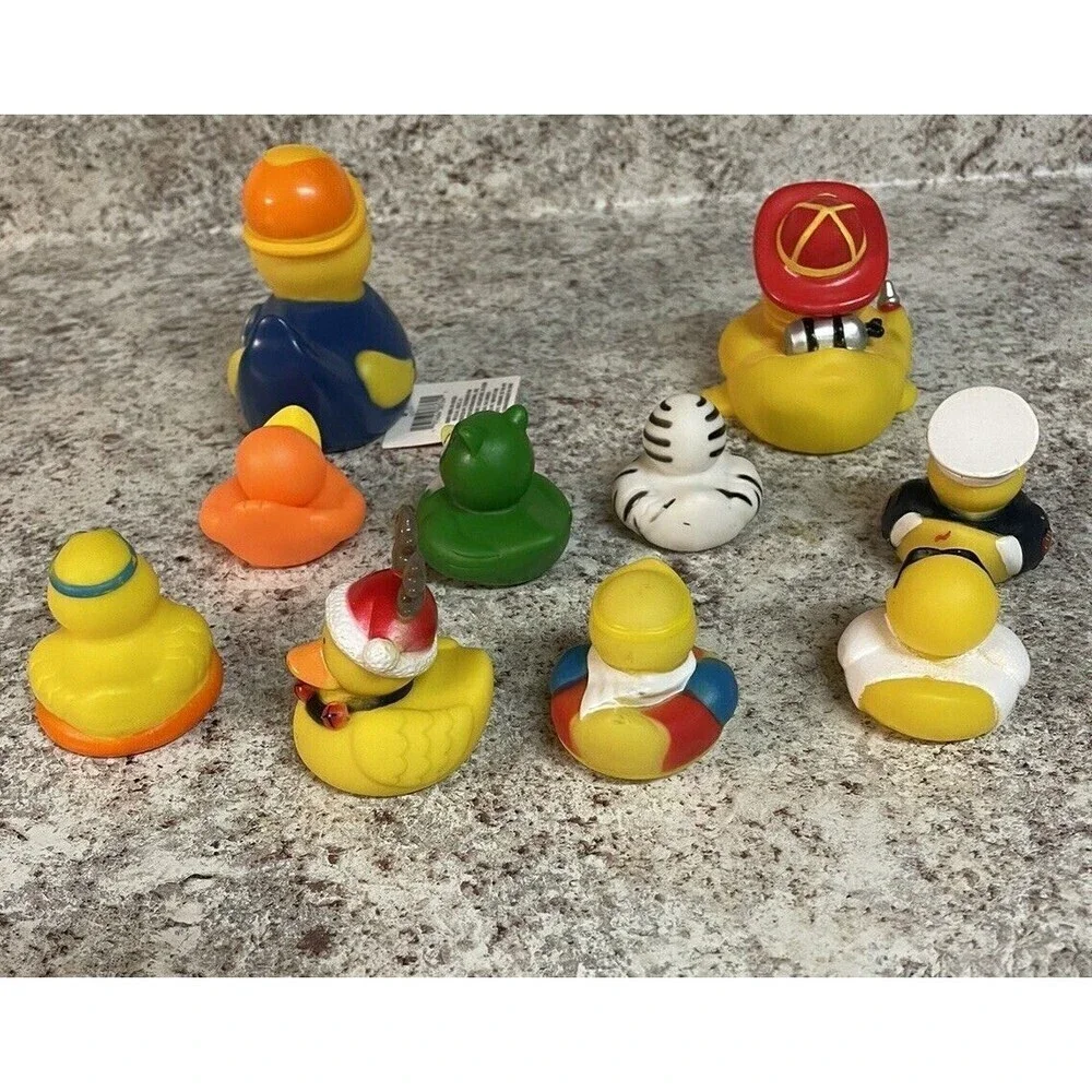 Rubber Ducks 10 Duckies for Jeep Ducking Chicago Firefighter Construction Worker - Picture 9 of 15